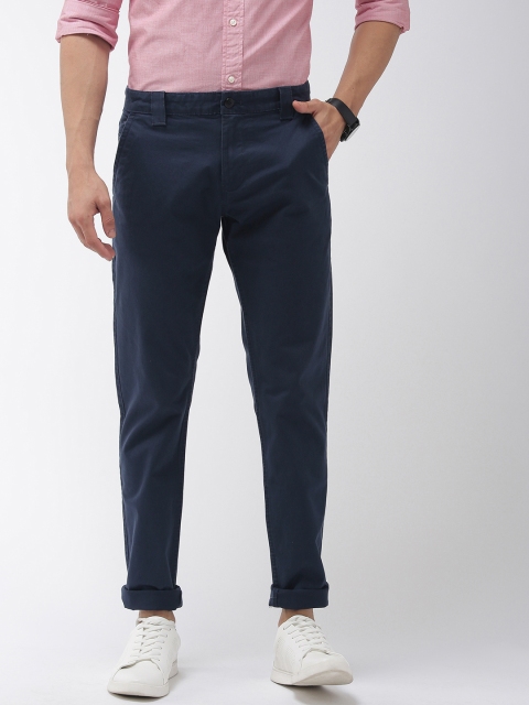 

Tommy Hilfiger Men Navy Blue Scanton Slim Fit Solid Chinos