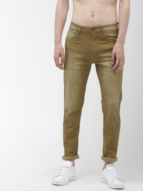 

Harvard Men Khaki Slim Tapered Fit Mid-Rise Clean Look Stretchable Jeans