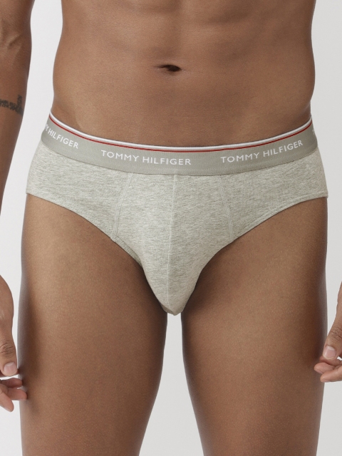 

Tommy Hilfiger Men Grey Melange Solid Brief A9AB1134