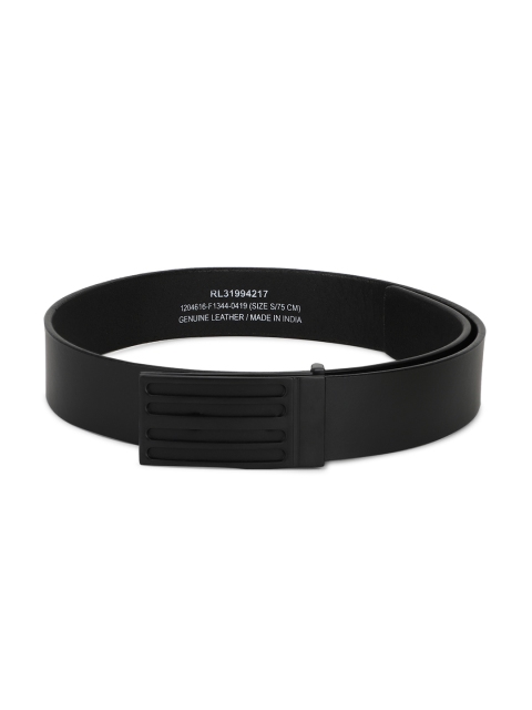 

Peter England Men Black Solid Belt