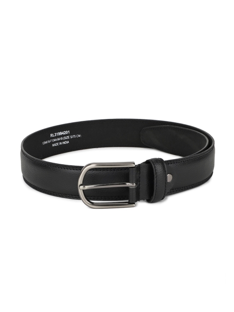 

Peter England Men Black Textured Belt