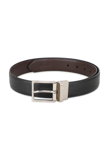 

Peter England Men Brown & Black Solid Belt