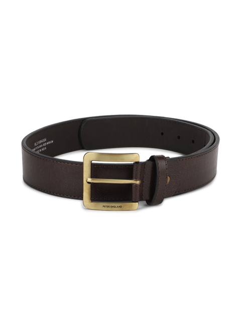 

Peter England Men Brown Textured Belt