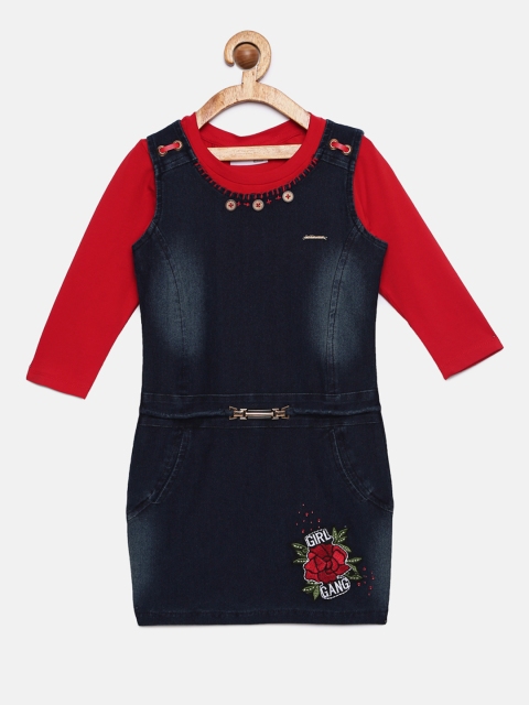 

Peppermint Girls Navy Blue Bodycon Dress & Tshirt