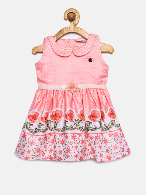 

Peppermint Girls Peach-Coloured Fit and Flare Dress