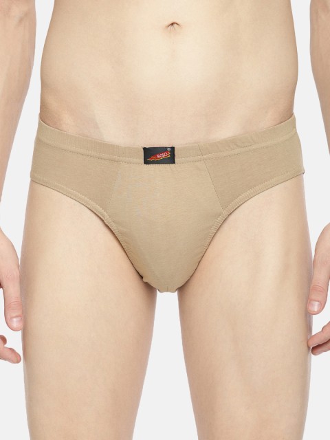 

SOLO Men Camel Brown Solid Briefs