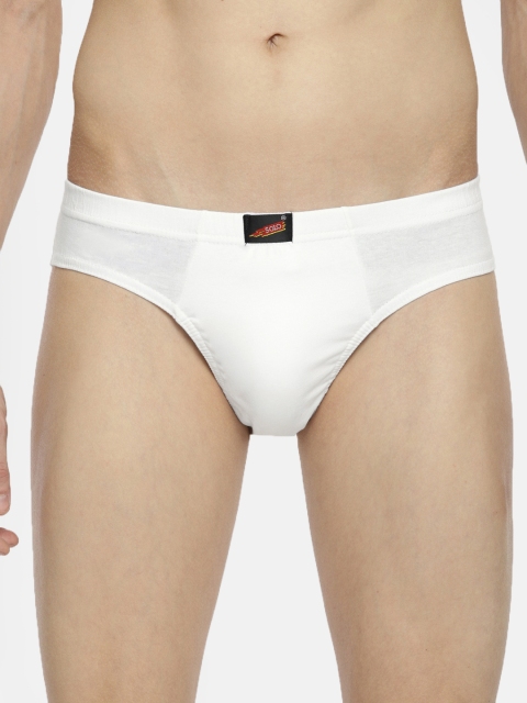 

SOLO Men White Solid Briefs