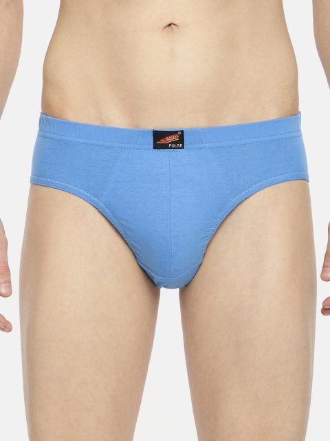 

SOLO Men Blue Solid Briefs