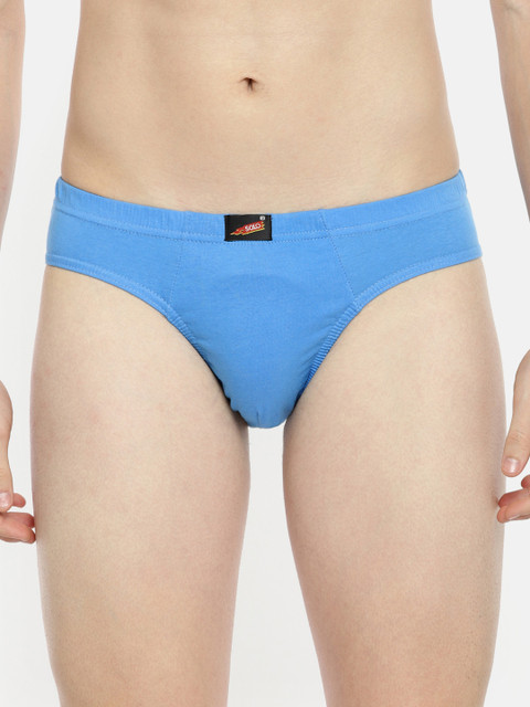 

SOLO Men Blue Solid Briefs