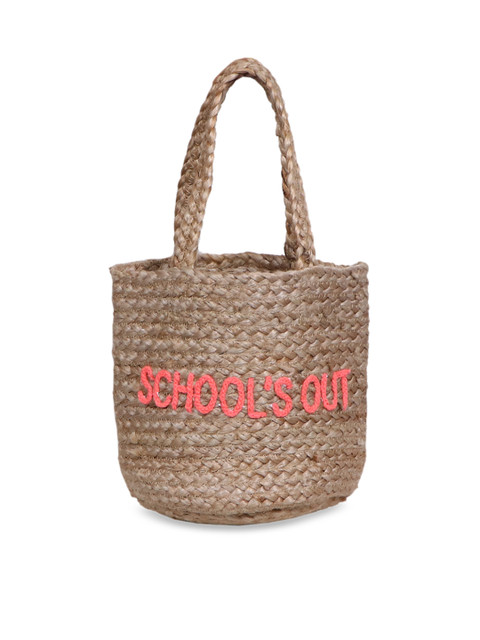 

Diwaah Beige Self Design Handheld Bag