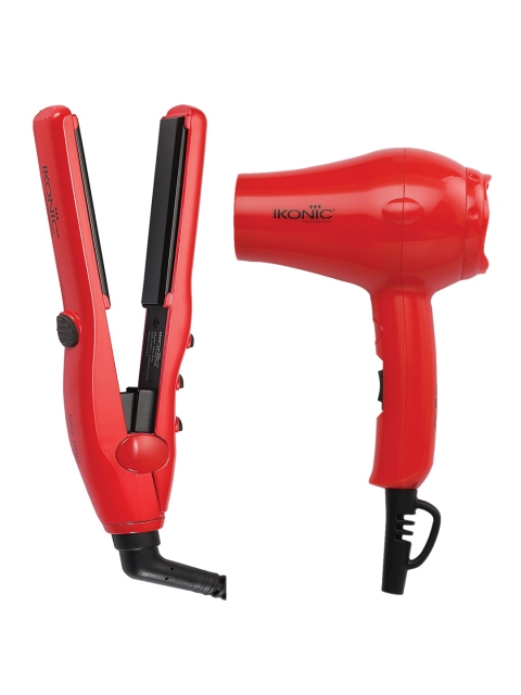 

Ikonic Set of Hair Dryer & Straightner, Red