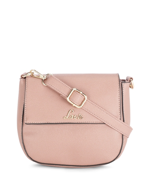 

Lavie Pink Solid Sling Bag