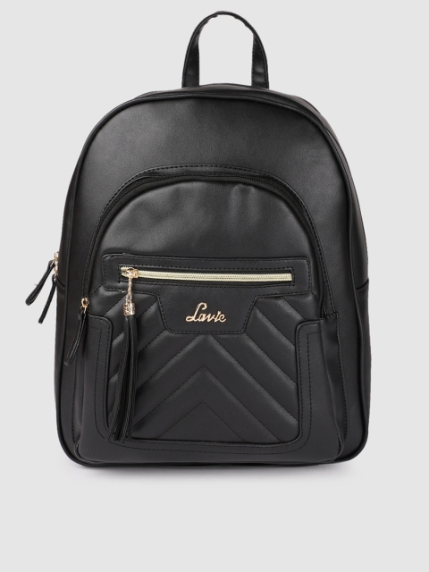 

Lavie Women Black Solid Backpack