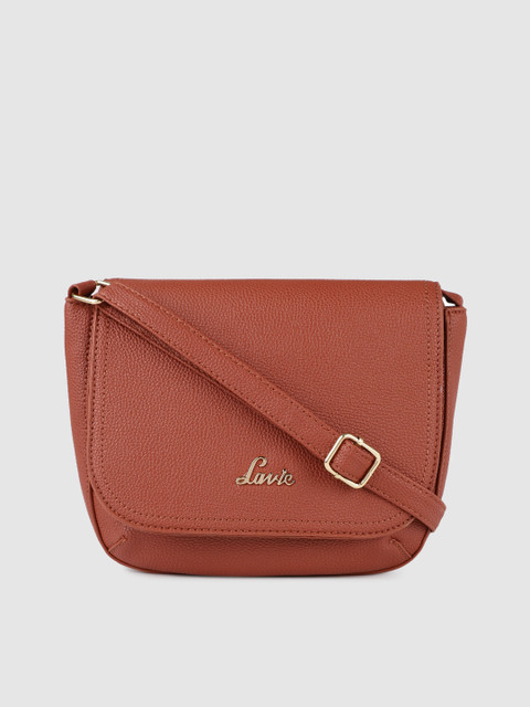 

Lavie Brown Solid Sling Bag