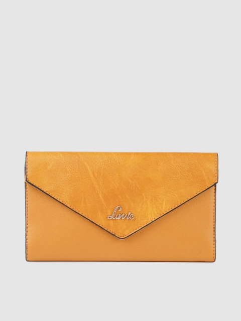 

Lavie Women Brown Solid Three Fold Wallet