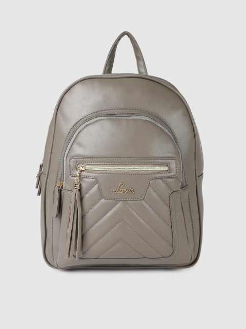 

Lavie Women Grey Solid Backpack