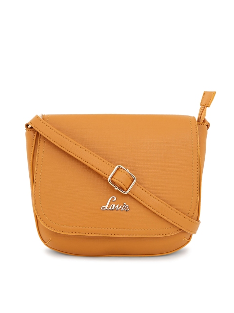 

Lavie Mustard Solid Sling Bag