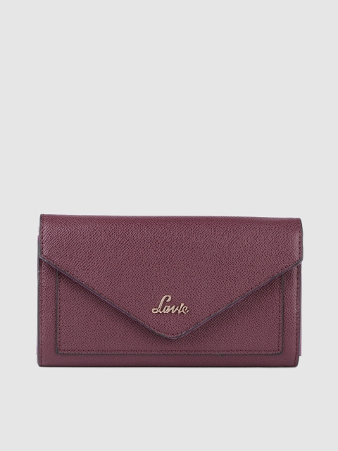 

Lavie Women Purple Solid Three Fold Wallet