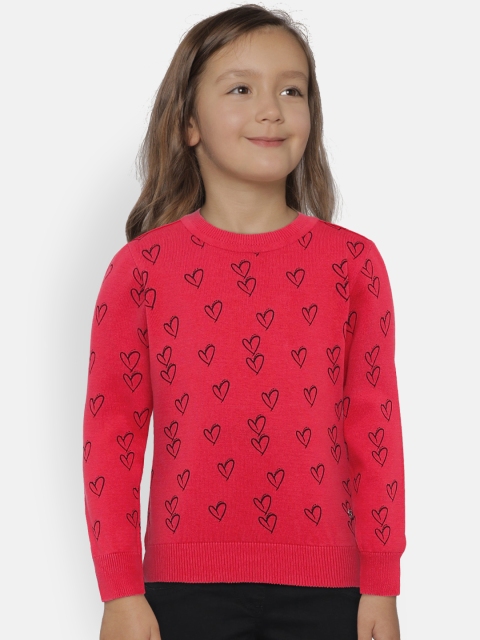 

Allen Solly Junior Girls Red Printed Sweater