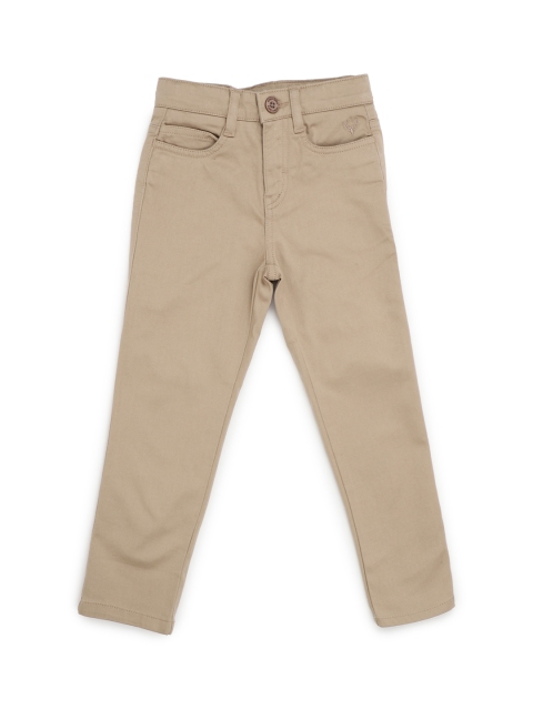 

Allen Solly Junior Boys Beige Slim Fit Solid Regular Trousers