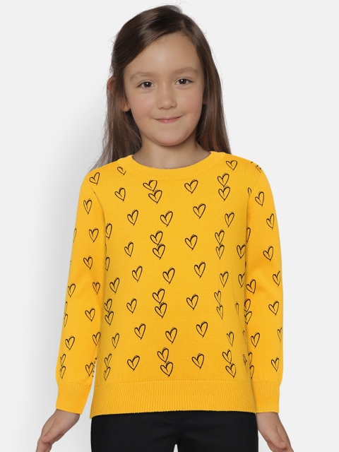 

Allen Solly Junior Girls Yellow Printed Sweater