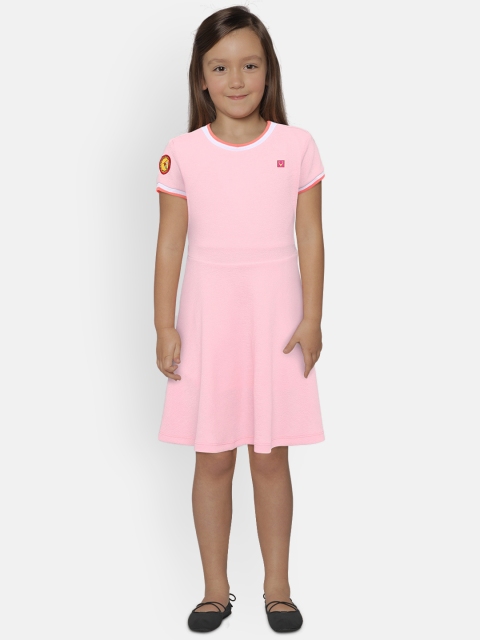 

Allen Solly Junior Girls Pink Fit and Flare Dress