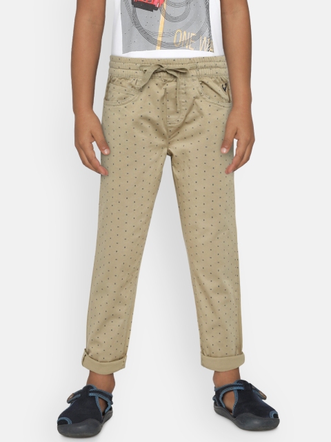 

Allen Solly Junior Boys Khaki Slim Fit Solid Regular Trousers