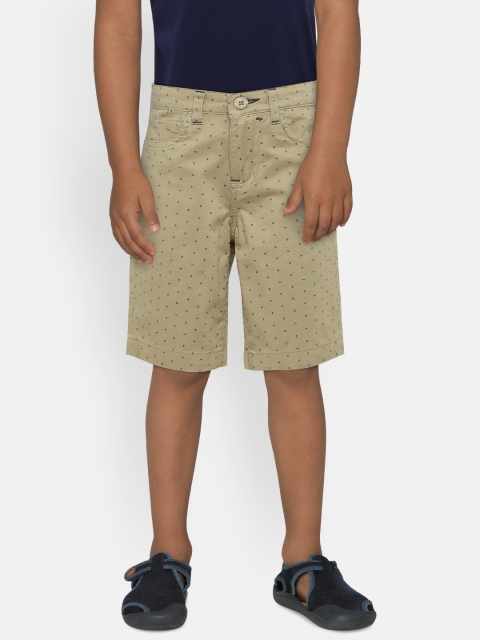 

Allen Solly Junior Boys Khaki Solid Regular Fit Regular Shorts
