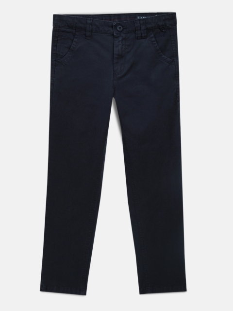 

Allen Solly Junior Boys Navy Blue Slim Fit Solid Chinos