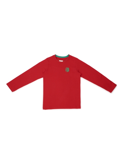

Allen Solly Junior Boys Red Solid Round Neck T-shirt
