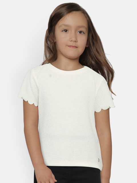 

Allen Solly Junior Girls White Embellished Top