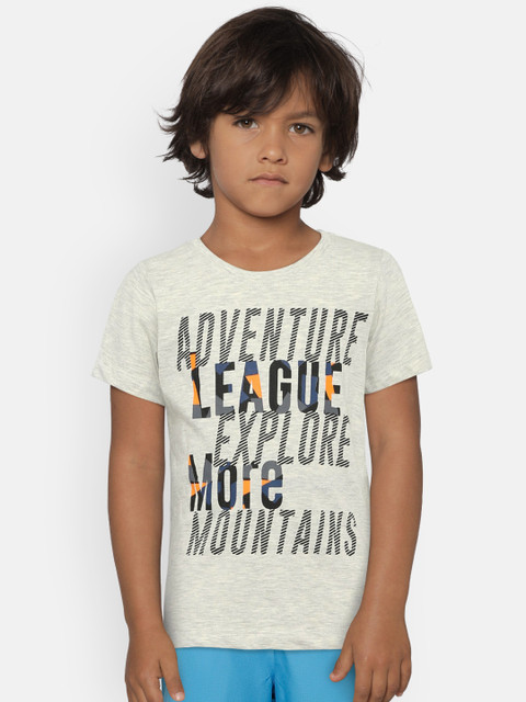 

Allen Solly Junior Boys Grey Printed Round Neck T-shirt