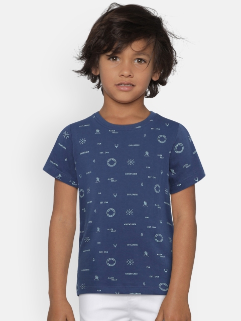 

Allen Solly Junior Boys Blue Printed Round Neck T-shirt