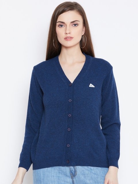 

Monte Carlo Women Navy Blue Solid Cardigan