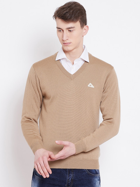 

Monte Carlo Men Beige Solid Sweater
