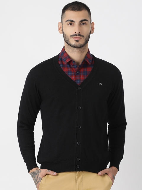 

Monte Carlo Men Black Solid Cardigan