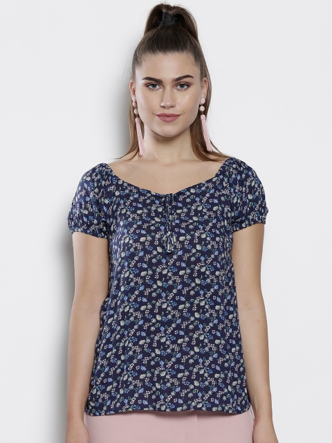 

DOROTHY PERKINS Women Blue Printed Top