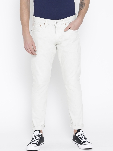 

Polo Ralph Lauren Men Off-White Solid Sullivan Slim Stretch Jeans