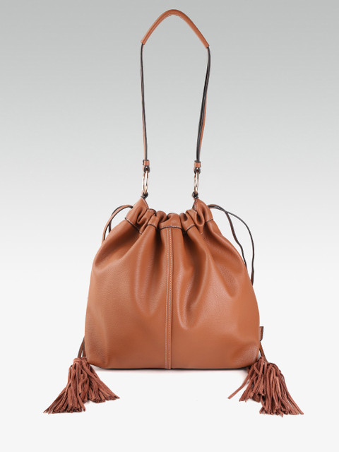 

DOROTHY PERKINS Brown Solid Hobo Bag