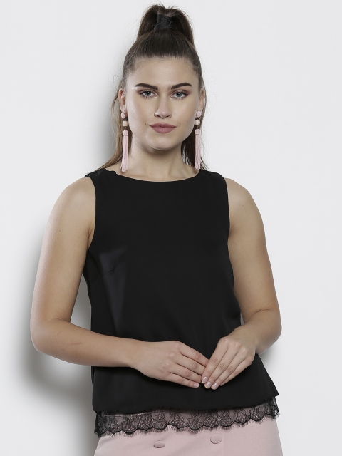

DOROTHY PERKINS Women Black Solid Top
