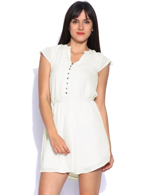 

Tokyo Talkies Off-White Fit & Flare Dress