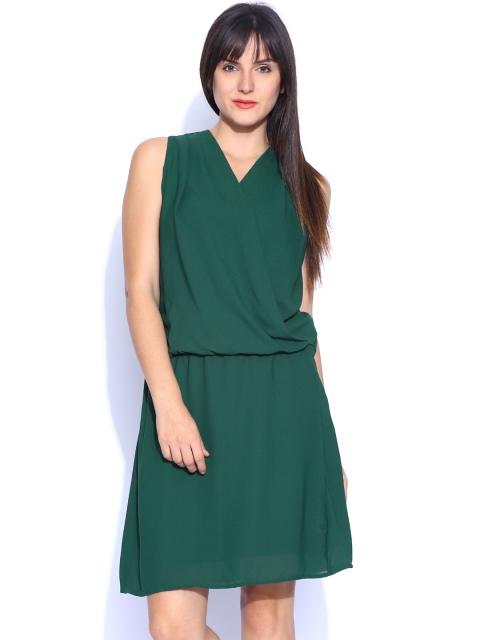 

Tokyo Talkies Green Fit & Flare Dress