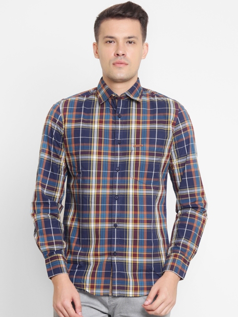 

Crimsoune Club Men Multicoloured Slim Fit Checked Casual Shirt, Multi