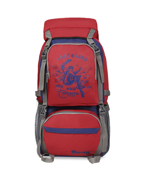 

Impulse Unisex Red Solid Large Rucksack