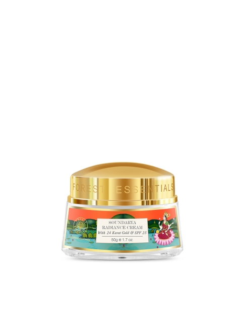 

Forest Essentials Sustainable 24 Karat Gold Soundarya Radiance Cream with SPF 25 30g, Blue