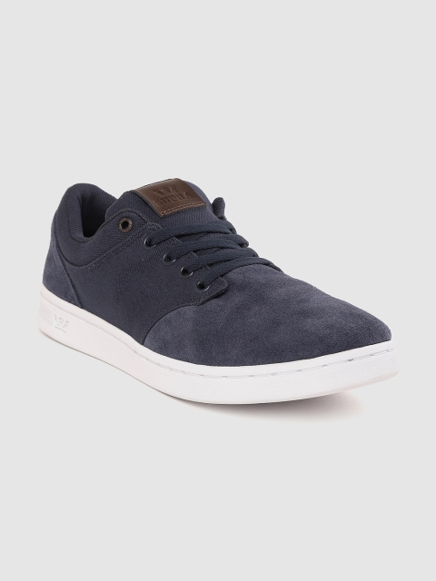 

Supra Men Navy Blue Solid Chino Court Sneakers