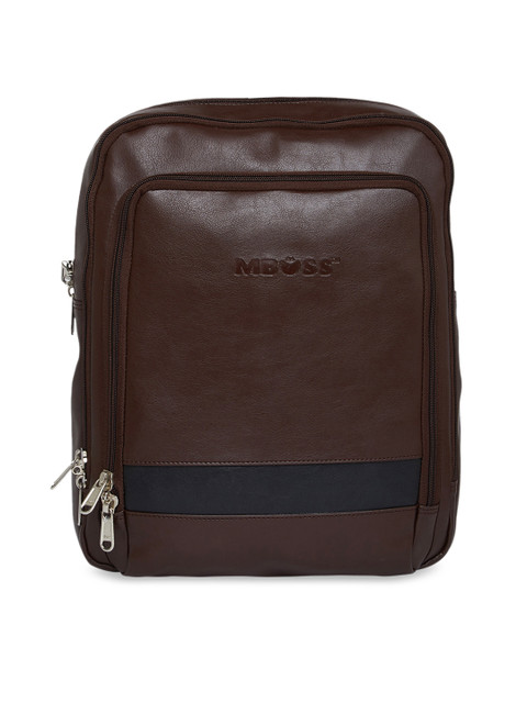 

MBOSS Unisex Brown Solid Backpack
