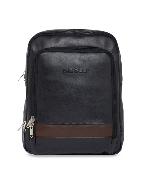 

MBOSS Unisex Black Solid Backpack