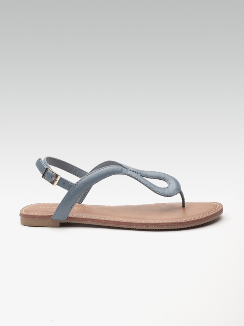 

Steve Madden Women Blue Solid Open Toe Flats
