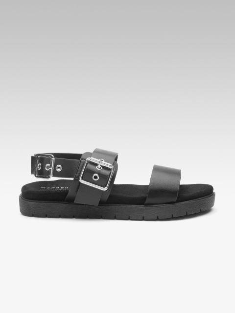 

Steve Madden Women Black Solid Open Toe Flats